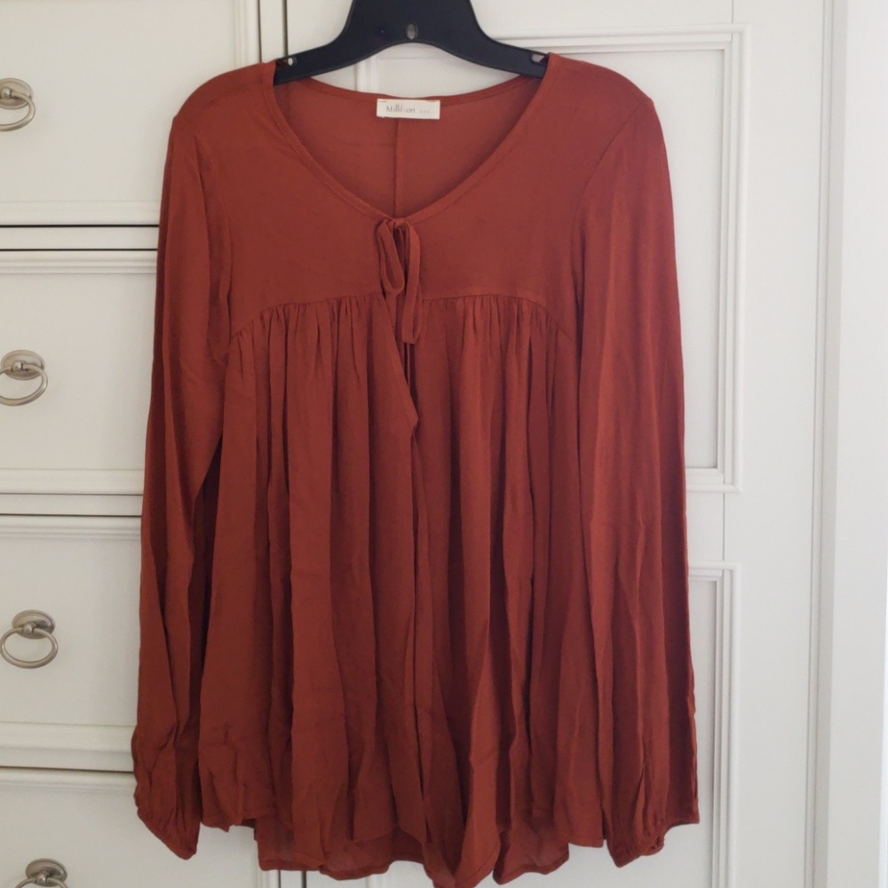 ❤ Host Pick ❤ 7/23 😍 Beautiful Hi Low Boho Top - Picture 3 of 8